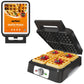 Sunvivi 4 Slices Waffle Maker: Electric Waffle Iron with Adjustable Temperature Control Nonstick Waffle Machine