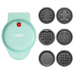 Sunvivi 6 in1 Mini Waffle Maker 4?¡À Waffle Iron with Removable Non-stick Plates Perfect Mini Waffle Maker for Kids