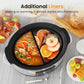 Sunvivi 6 Quart Programmable Slow Cooker with 2 in 1 Silicone Liners - Slow Cookers