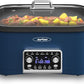 Sunvivi 8 Quart Slow Cooker Roaster Oven 12 in 1 Programmable Multi-Cooker Food Warmer - Blue