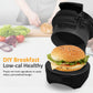 Sunvivi Breakfast Sandwich Maker with Egg Cooker Ring and Non-Stick Baking Plate