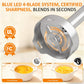 Sunvivi Cordless Hand Blender: 1000W 12-Speed Electric Stick Mixer with 10 Accessories 600ML Chopper Whisk Milk Frother