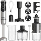Sunvivi Cordless Hand Blender: 1000W 12-Speed Electric Stick Mixer with 10 Accessories 600ML Chopper Whisk Milk Frother