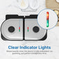 Sunvivi Dual Waffle Maker: Heart Waffle & Classic Waffle Iron with 2 Adjustable Temp Knobs