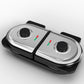Sunvivi Dual Waffle Maker: Heart Waffle & Classic Waffle Iron with 2 Adjustable Temp Knobs