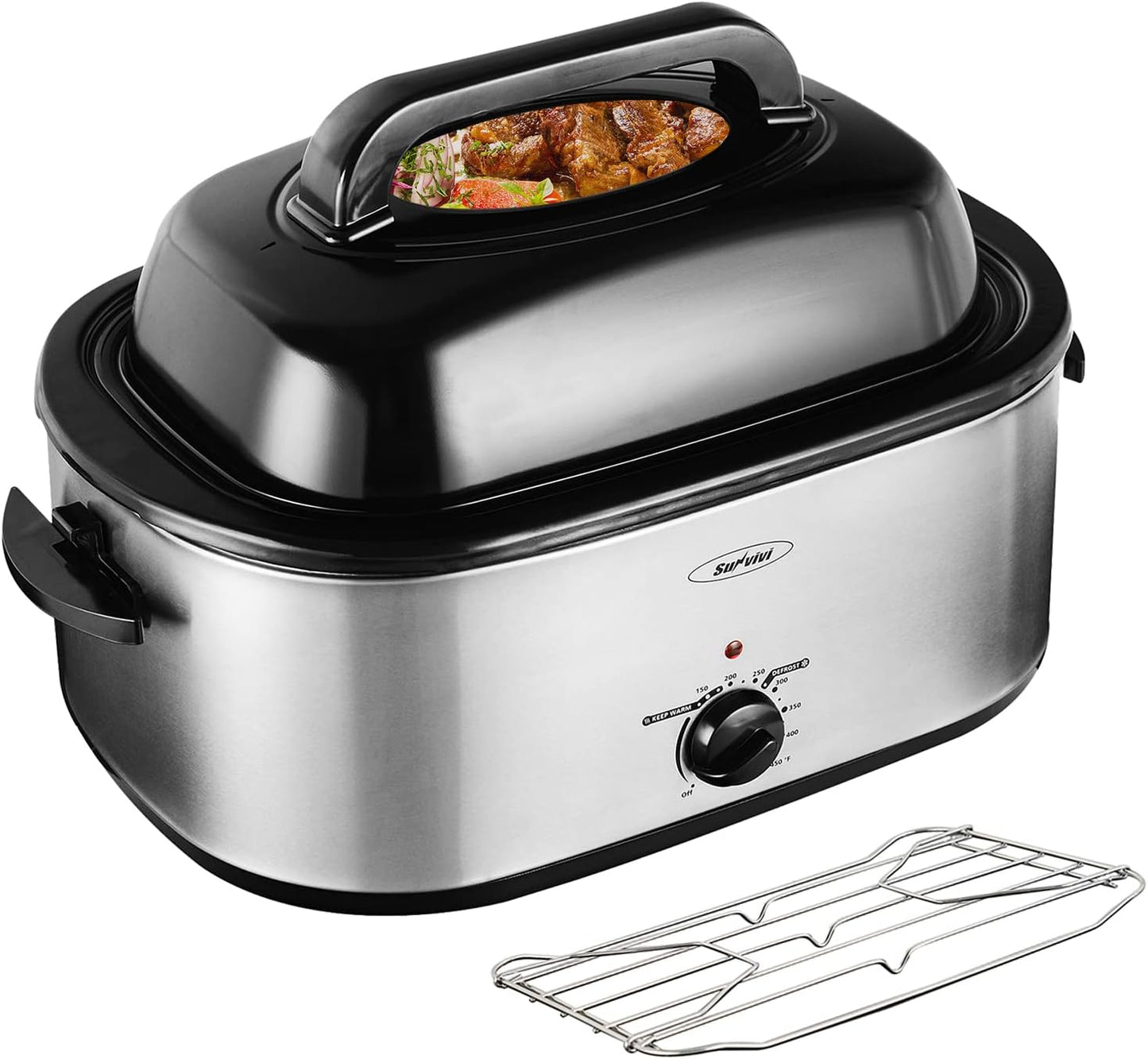 Sunvivi Electric Roaster Turkey Roaster Oven 18-28QT