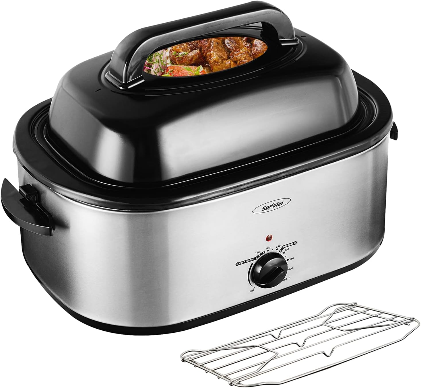 Sunvivi Electric Roaster Turkey Roaster Oven 18-28QT