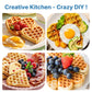 Sunvivi Heart Waffle Maker: 5 Heart Shaped Waffle Iron