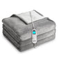 SUNVIVI Heated Blanket Queen Size Electric Throw Dual Control