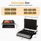 Sunvivi Indoor Grill & Griddle with Preset Menu 1600W Electric Panini Press Sandwich Maker Removable Nonstick Plates