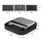 SUNVIVI Sandwich Maker Panini Press Grill and Waffle Iron Set 3 in1 Electric Sandwich Press - Sandwich Grills