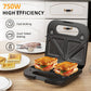 SUNVIVI Sandwich Maker Panini Press Grill and Waffle Iron Set 3 in1 Electric Sandwich Press - Sandwich Grills