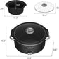Sunvivi Small Slow Cooker 4QT Mini Food Warmer with 3 Heating Settings Removable Ceramic Pot Dishwasher Safe Glass Lid