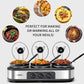 Sunvivi Triple Slow Cooker Buffet Server 3*1.5QT
