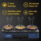 Sunvivi Triple Slow Cooker Buffet Servers and Warmer 3*2.5 Quarts