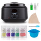 Sunvivi Waxing Kit Digital Wax Warmer for Hair Removal with 5 Packs Hard Wax Beads Wax Melt Warmer Kit - Black