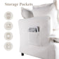 RoyalCraft Oversized Accent Chair, Mid Century Modern Armchair with Wide Backrest, Comfy Upholstered Reading Single Sofa Chair with 2 Pillows for Living Room, Bedroom