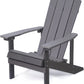 Plastic Adirondack Chair, Weather Resistant Patio Chairs, Outdoor Deck Fire Pit Chairs