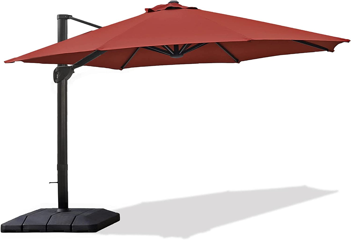 Offset patio umbrella with base included 11ft Offset Cantilever Umbrella