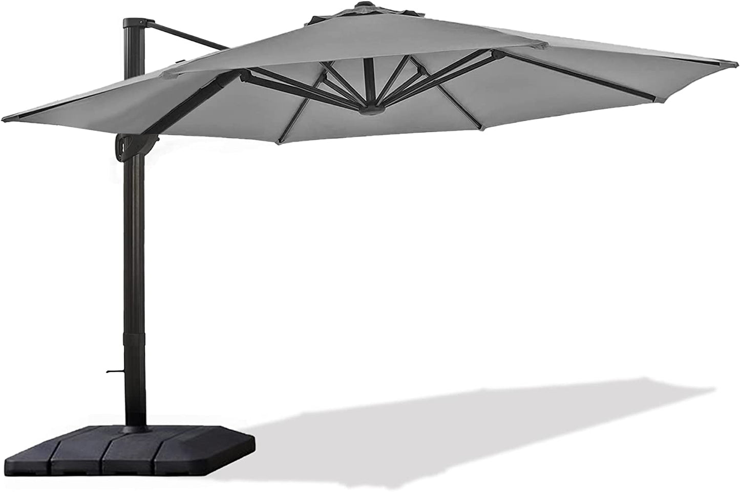 Offset patio umbrella with base included 11ft Offset Cantilever Umbrella