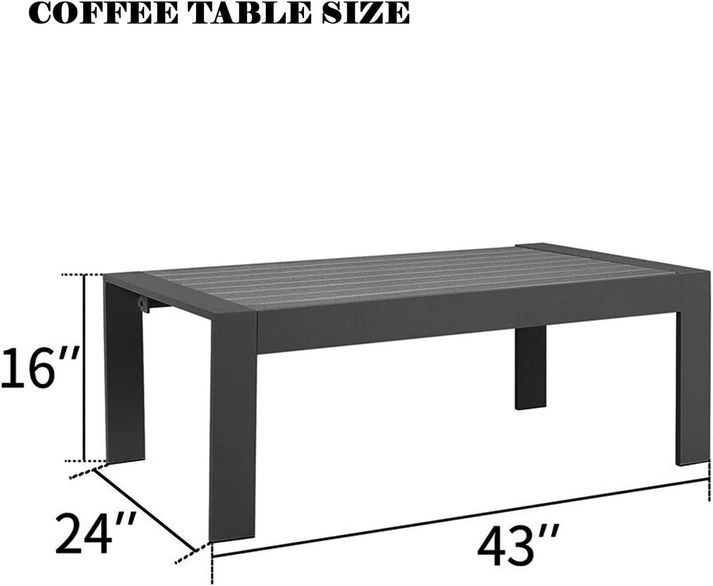 Aluminum Coffee Table