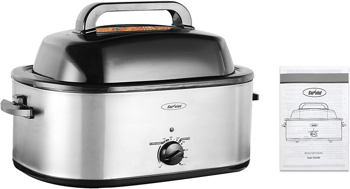 Sunvivi Electric Roaster Oven with Removable Pan and Rack