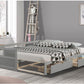 Extendable Daybed with Trundle and 2 Storage Drawers, Twin to King Daybed with Wood Roll Out Bed Frame