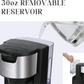 One-Touch Single Serve Coffee Maker for Capsule Pods Ground Coffee 30oz
