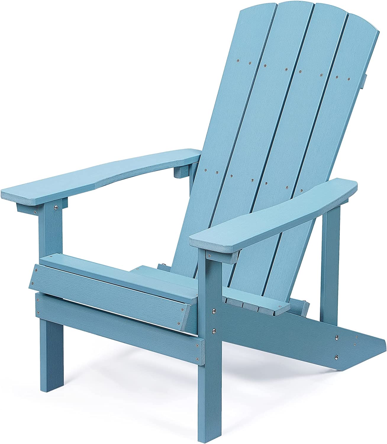Plastic Adirondack Chair, Weather Resistant Patio Chairs, Outdoor Deck Fire Pit Chairs