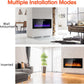 Electric Fireplace Logs Set Heater Realistic Ember Bed for Indoor Use 36Inch