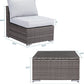 2PC Patio Furniture Sofas with Coffee Table