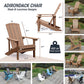 Adirondack Chairs Set of 4, Non-Fade&Maintenance-Free