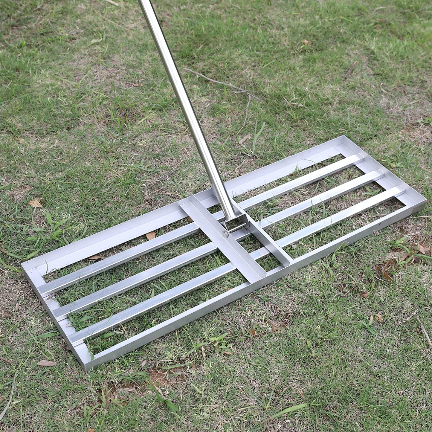 Lawn Leveling Rake Stainless Steel Landscape Lawn Leveler Tool