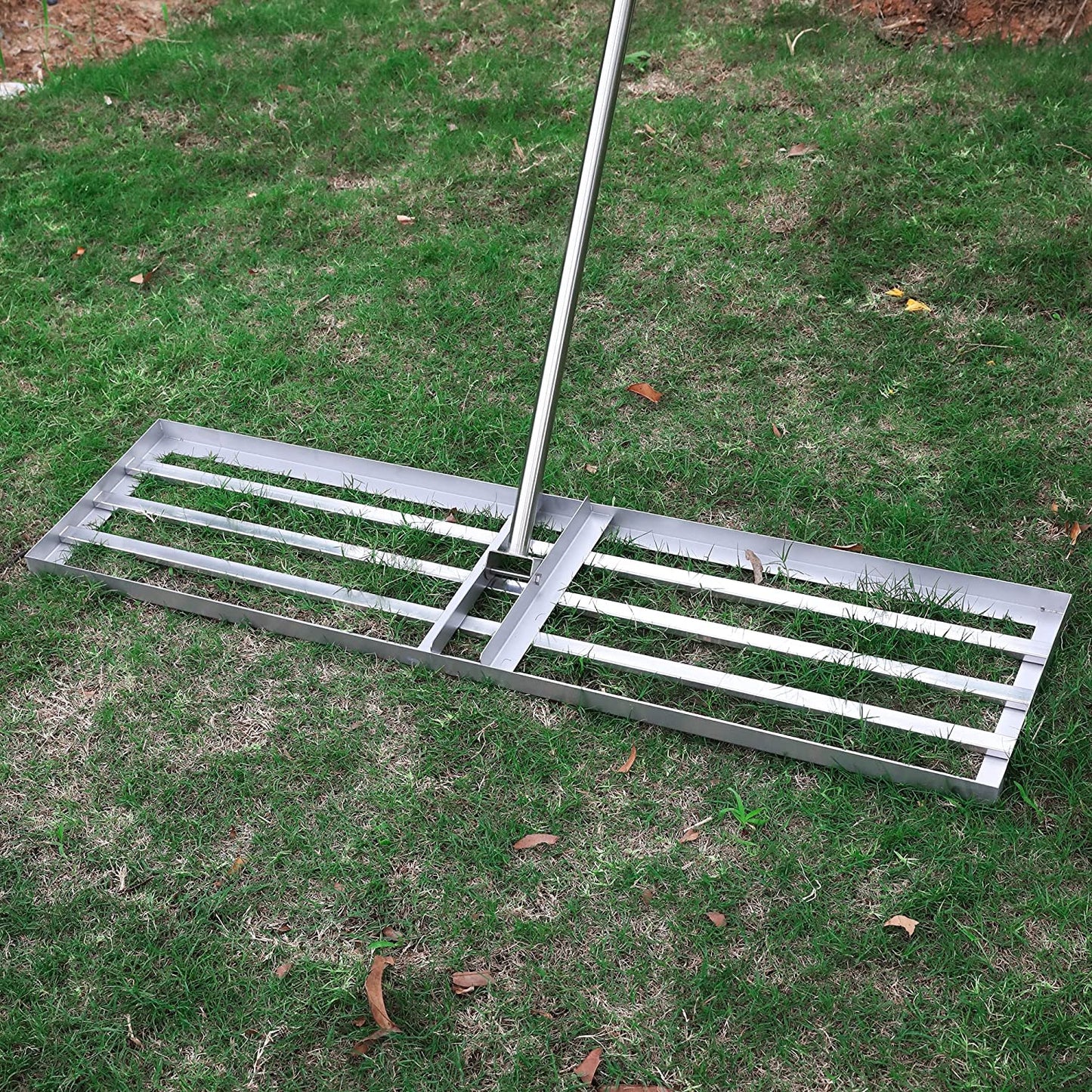 Lawn Leveling Rake Stainless Steel Landscape Lawn Leveler Tool