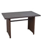 Rattan Rectangle Dining Table, Brown - Sunvivi